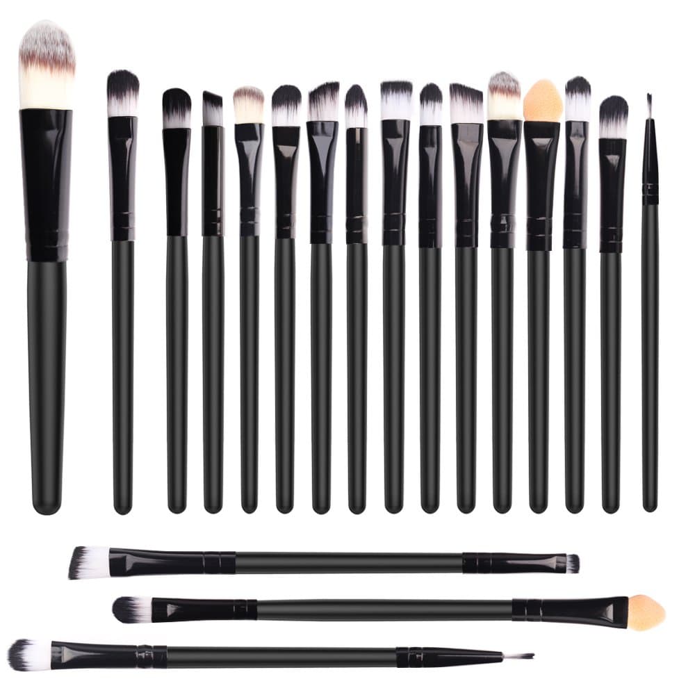 Makeup Brushes Set, Professional Face Blush Eye Shadow Blush Eyeliner Blush Foundation Brush Lip Brush Powder Liquid Brush Tool（20 Pieces）Alluremake