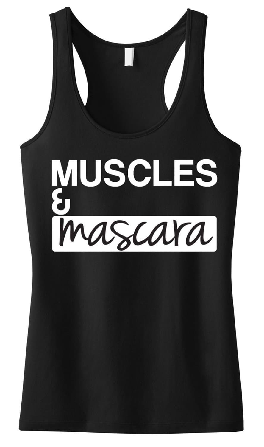 Muscles & Mascara White Tank Top