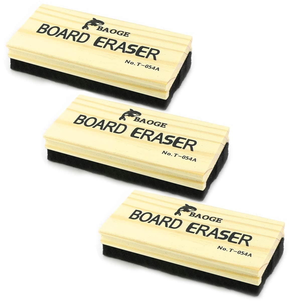 TKOnline 3 Pack Premium Wool Felt Chalkboard Eraser – Dustless, Kid-Friendly, for Whiteboard & Blackboard