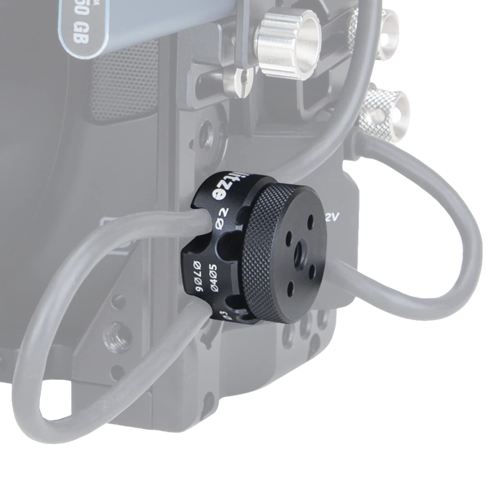 Nitze Universal Cable Clamp for HDMI/SDI/USB-A/USB-C, Power and Microphone Cables with 2-7mm Diameter, Aluminum Material - PE29