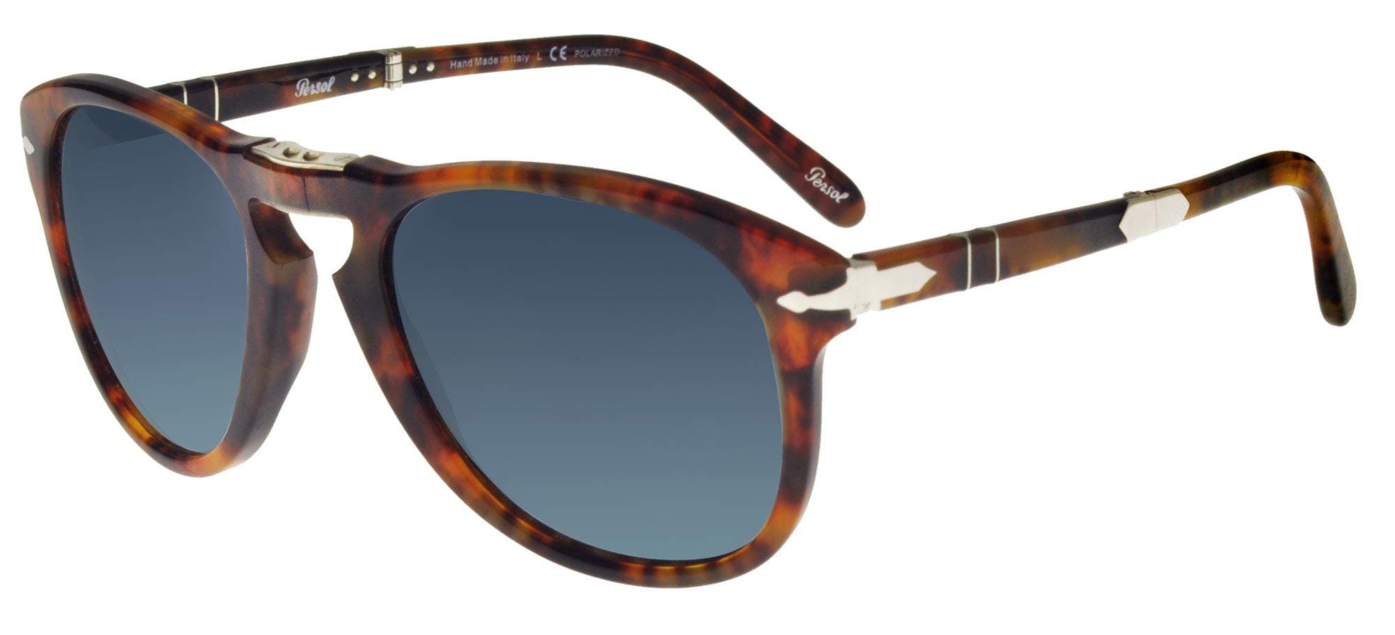 Persol Sunglasses Brown Frame, Blue Gradient Lenses, 54MM