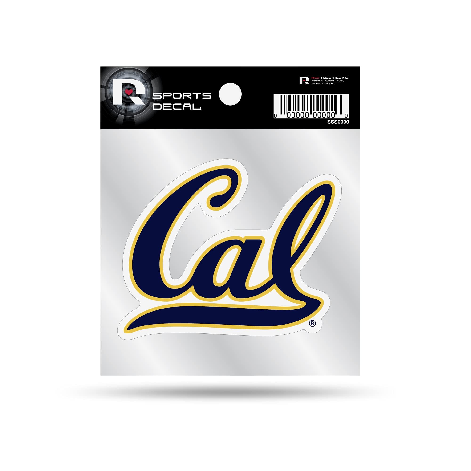 Cal Berkeley - Cal in Cursive - Small Style Decal (4"X4")