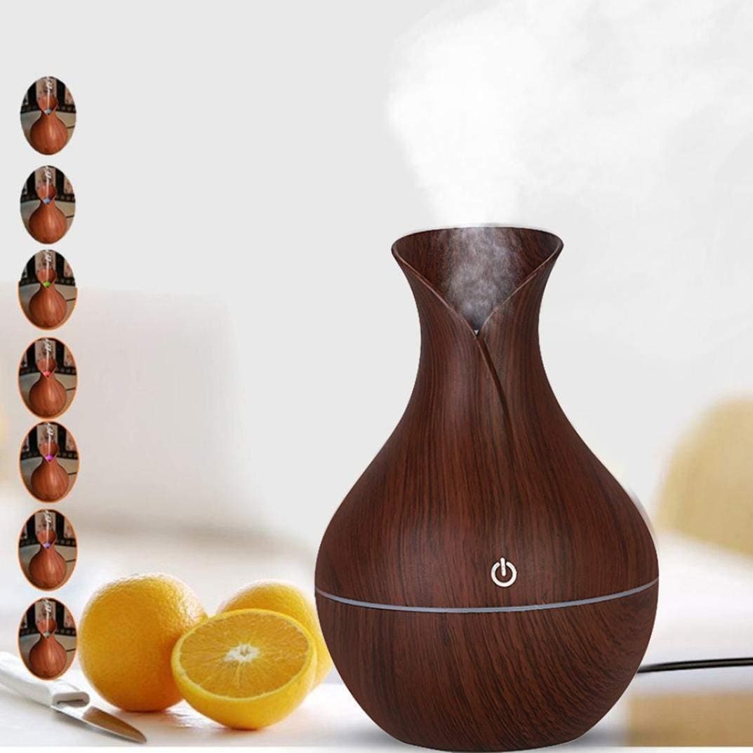 IVAR Essential Oil Diffuser Quiet Humidifier Natural Home Fragrance Diffuser with 7 Color Light 1 PCS
