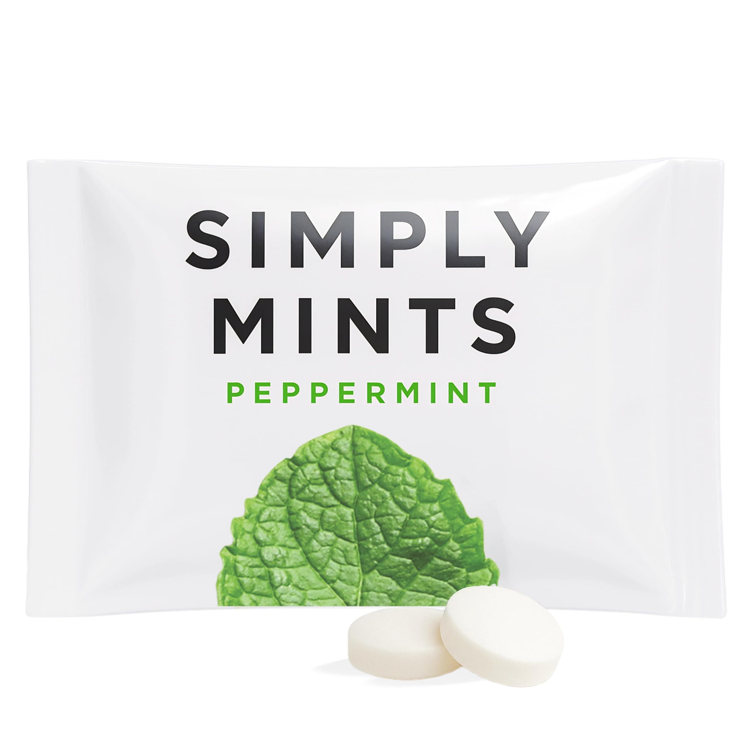 SIMPLY Peppermint Breath Mints, Individually Wrapped Breath Mints in Bulk, 50 Packets (2 per Packet) | Perfect for Office, School, Travel, Party Favors, Restaurants & Hospitality