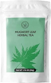 HANFANGLING Mugwort Tea, Natural Herbal Tea, Refreshing, Made from Premium Natural Mugwort Buds, Gift Tea (Loose Leaf)