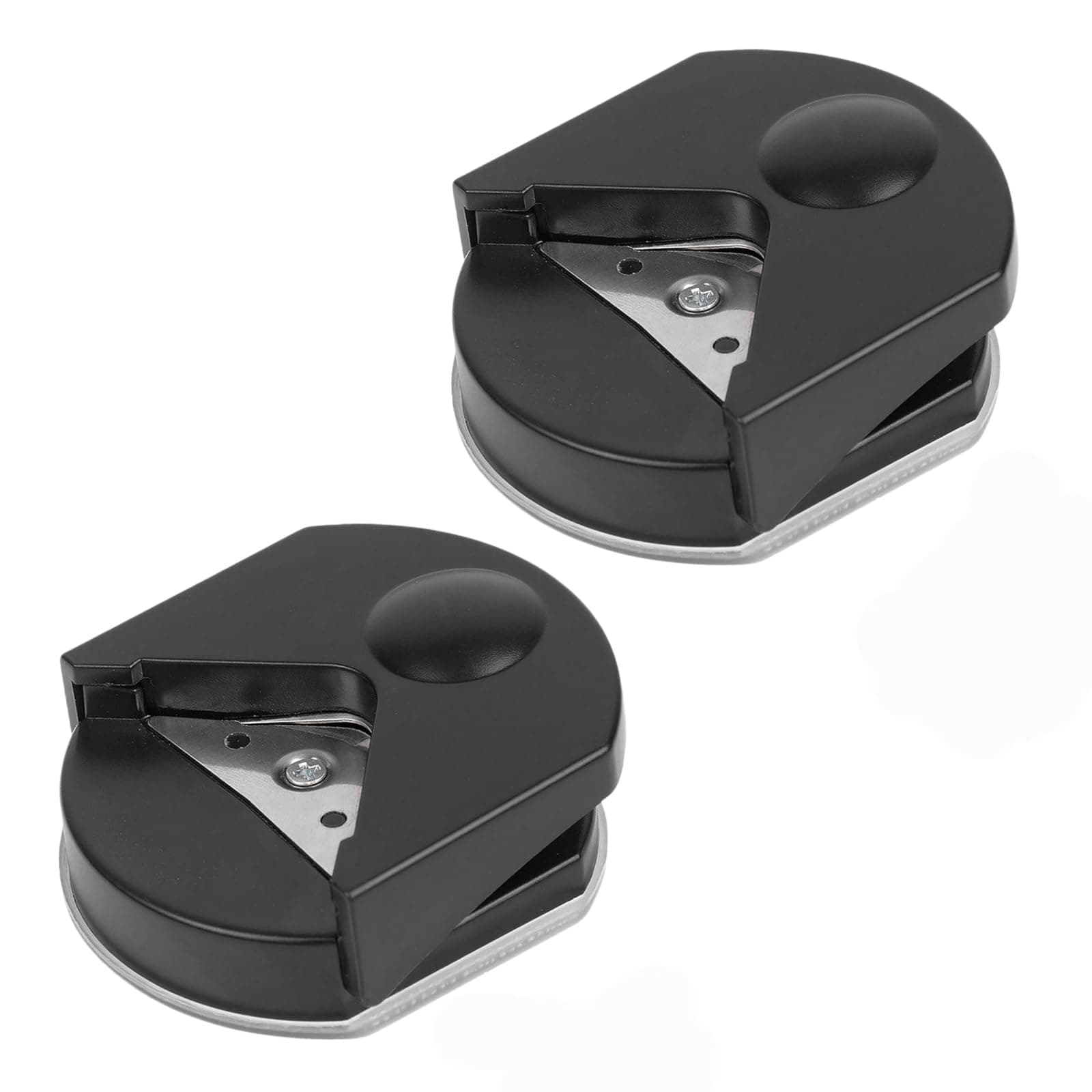 2Pcs Corner Round Edge Cutter Rounding Tool for Paper Crafts, Paper Cutting, and Edge Shaping, Round Corner Multifunctional for Card Making and Scrapbookin Punches and Crafts (Black)