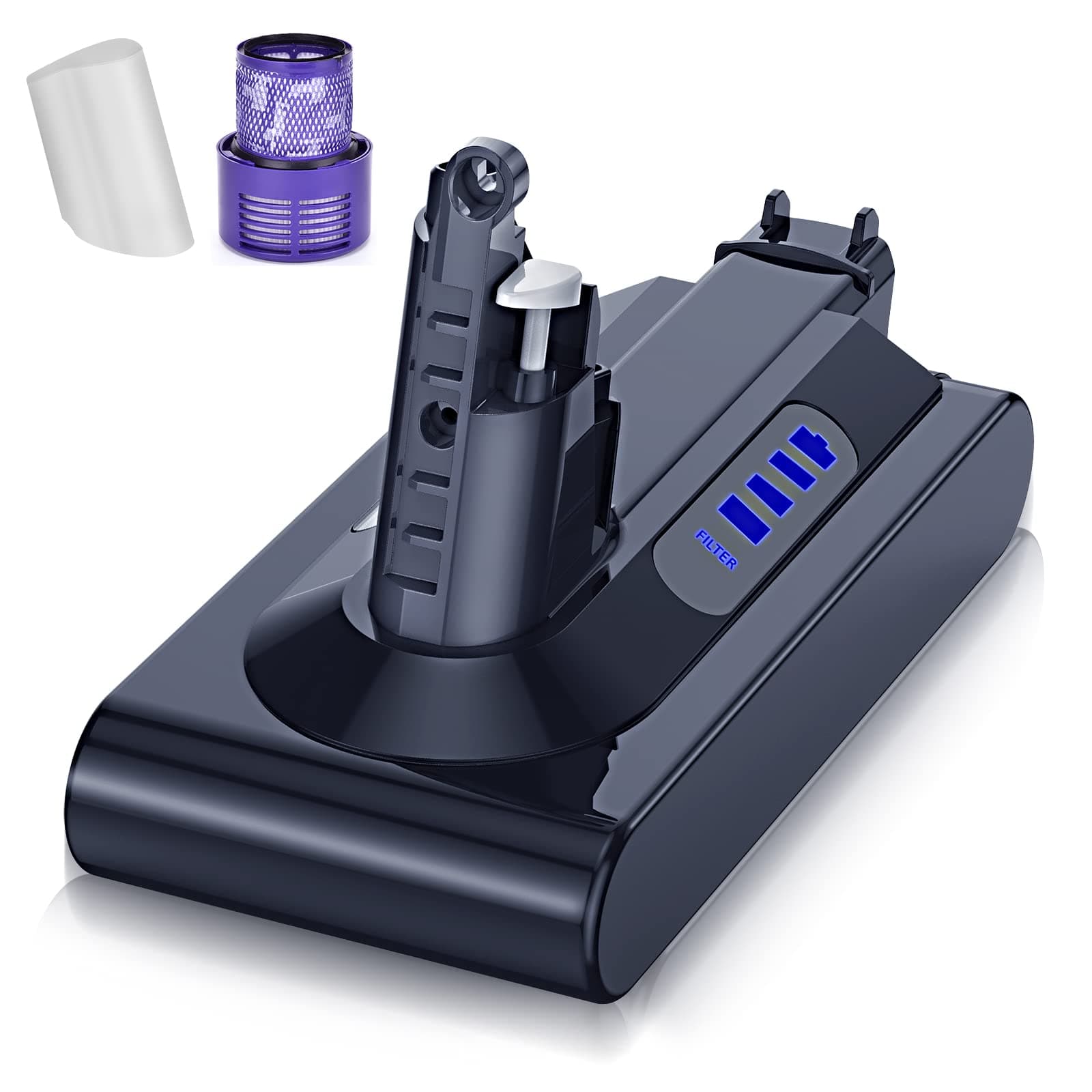 V10 Battery Replacement for Dyson 5000mAh 25.2V V10 Battery Compatible with Dyson V10 Animal V10 Absolute V10 Motorhead SV12 V10 Fluffy Cordless Stick Vaccuum Cleaner