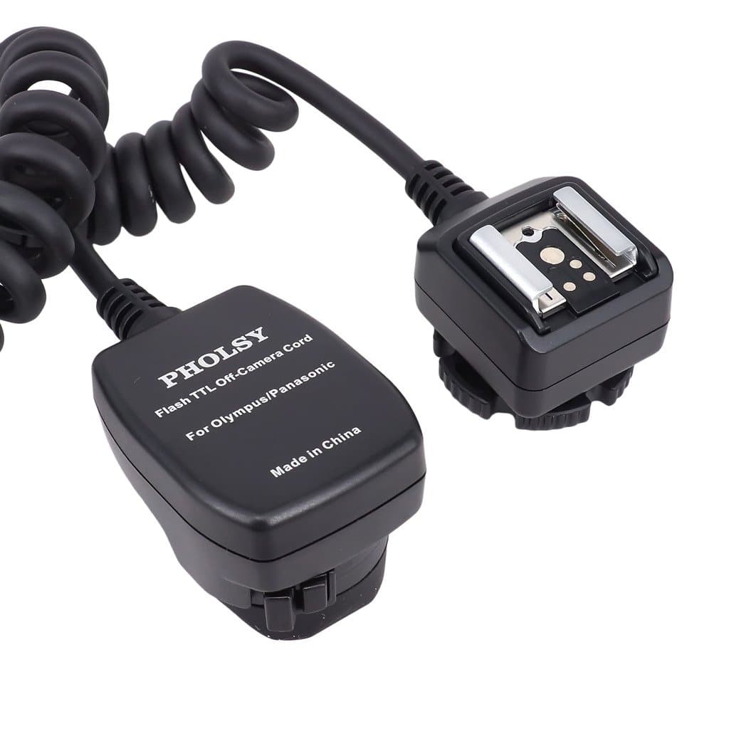 Off-Camera TTL Flash Sync Cord for Olympus/Panasonic Cameras - 6.5' (2 m) Replaces Olympus FL-CB05