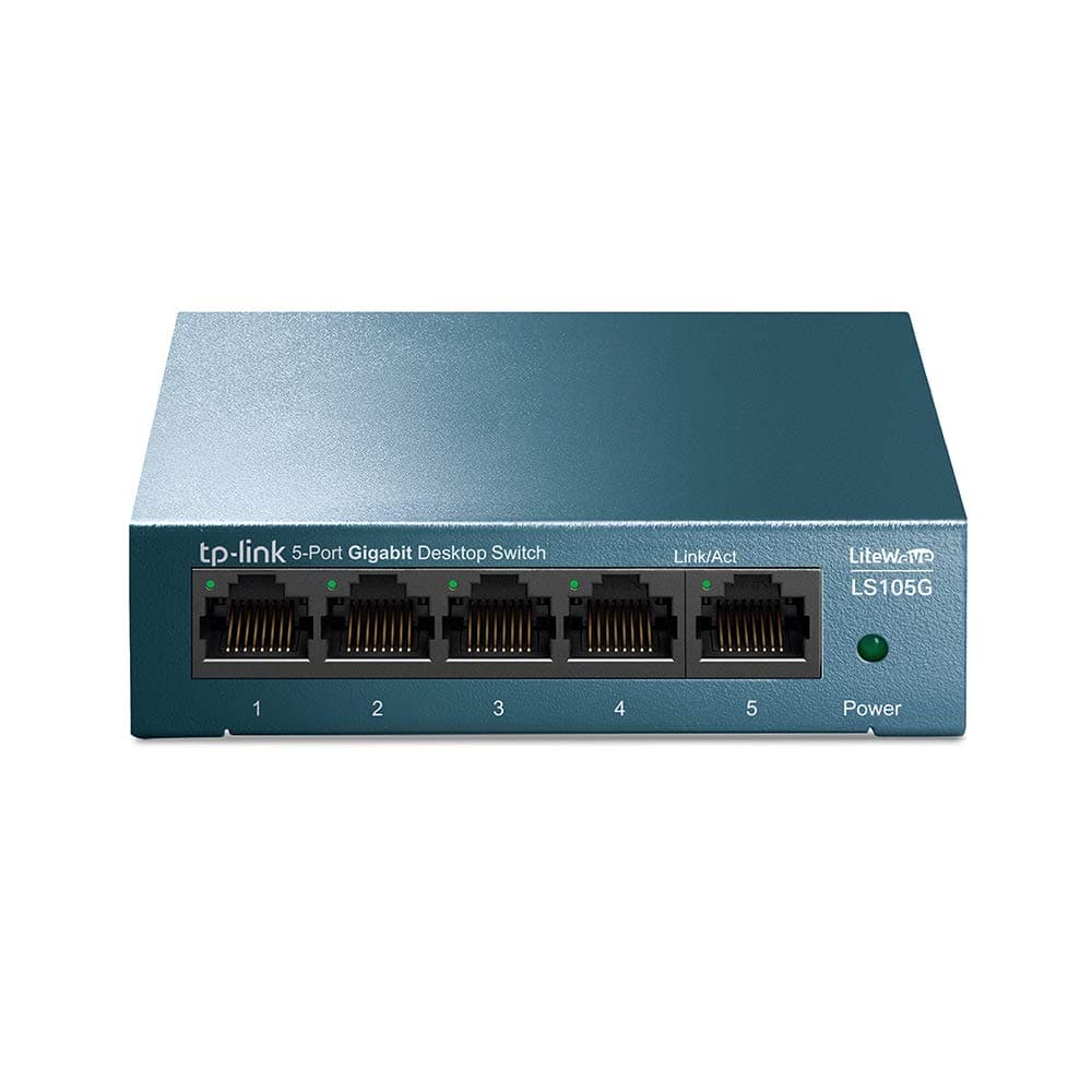 LS105G | 5 Port Gigabit Ethernet Network Switch, Ethernet Splitter | Plug & Play