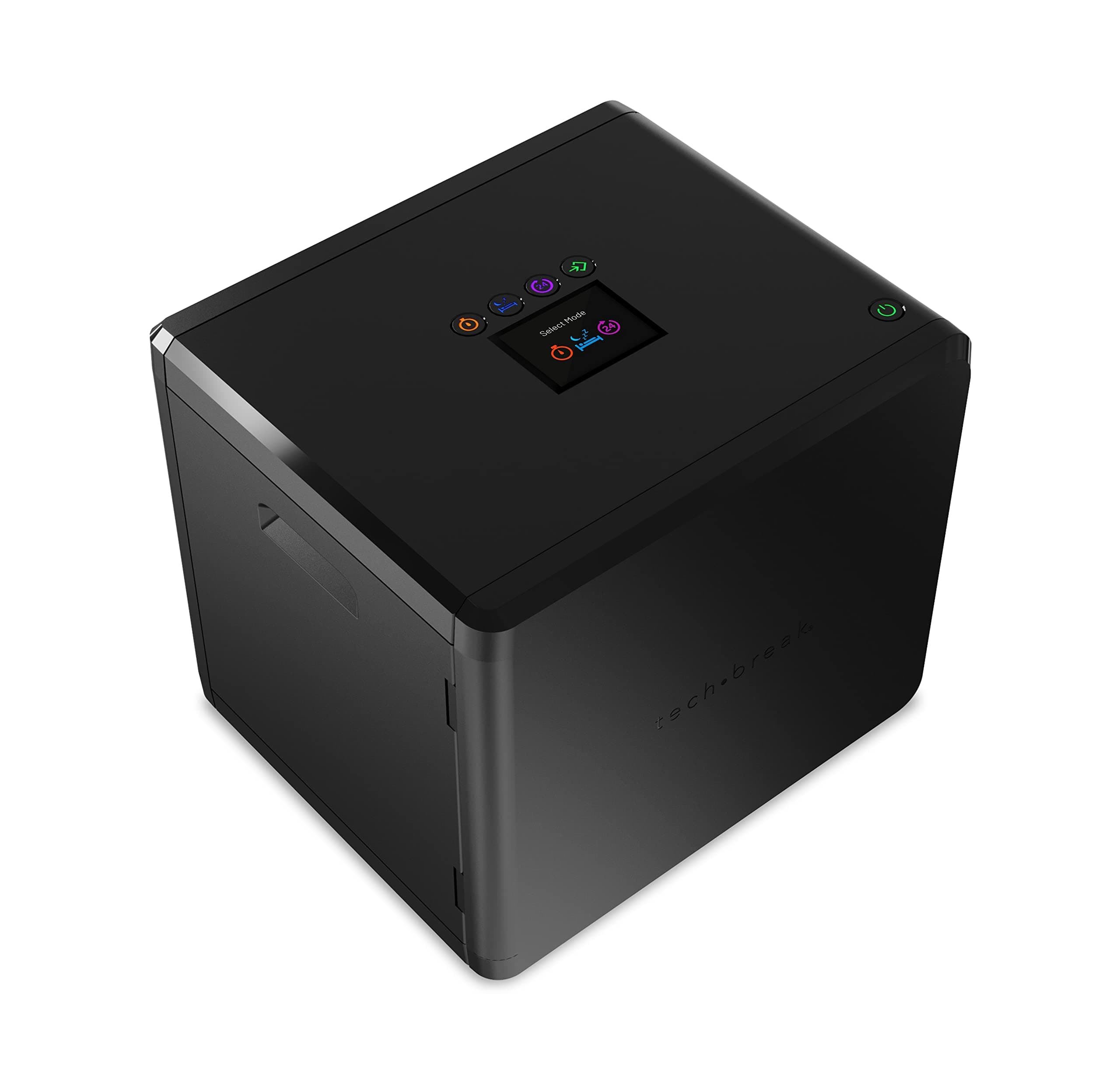 Tech-Break Storage Locking System For Family Tech Devices, Easy Programable Coloured LCD Screen Timer, Multiple Modes To Help Reduce Screen Time, Usb/battery Powered, Universal Charge Cables Included