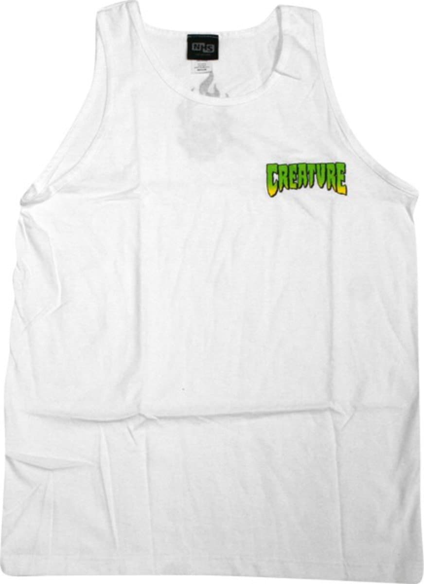 Creature Skateboards Logo White Medium Tank Top