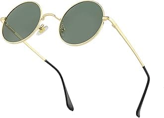 Retro Small Round Polarized Sunglasses for Men Women Circle Hippie Style Sun Glasses