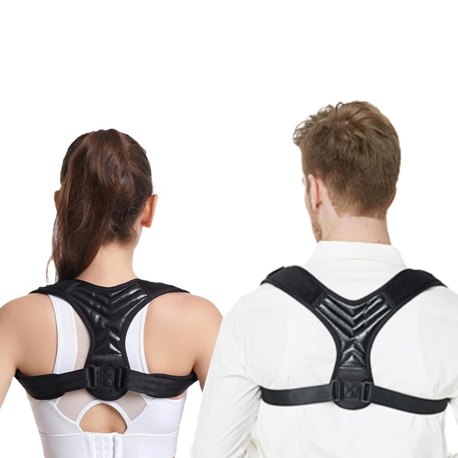Posture Corrector for Women, Back Straightener for Men, Upper Back Support Brace, Adjustable Shoulder Corrector for Improving Back and Neck Posture Relief Pain