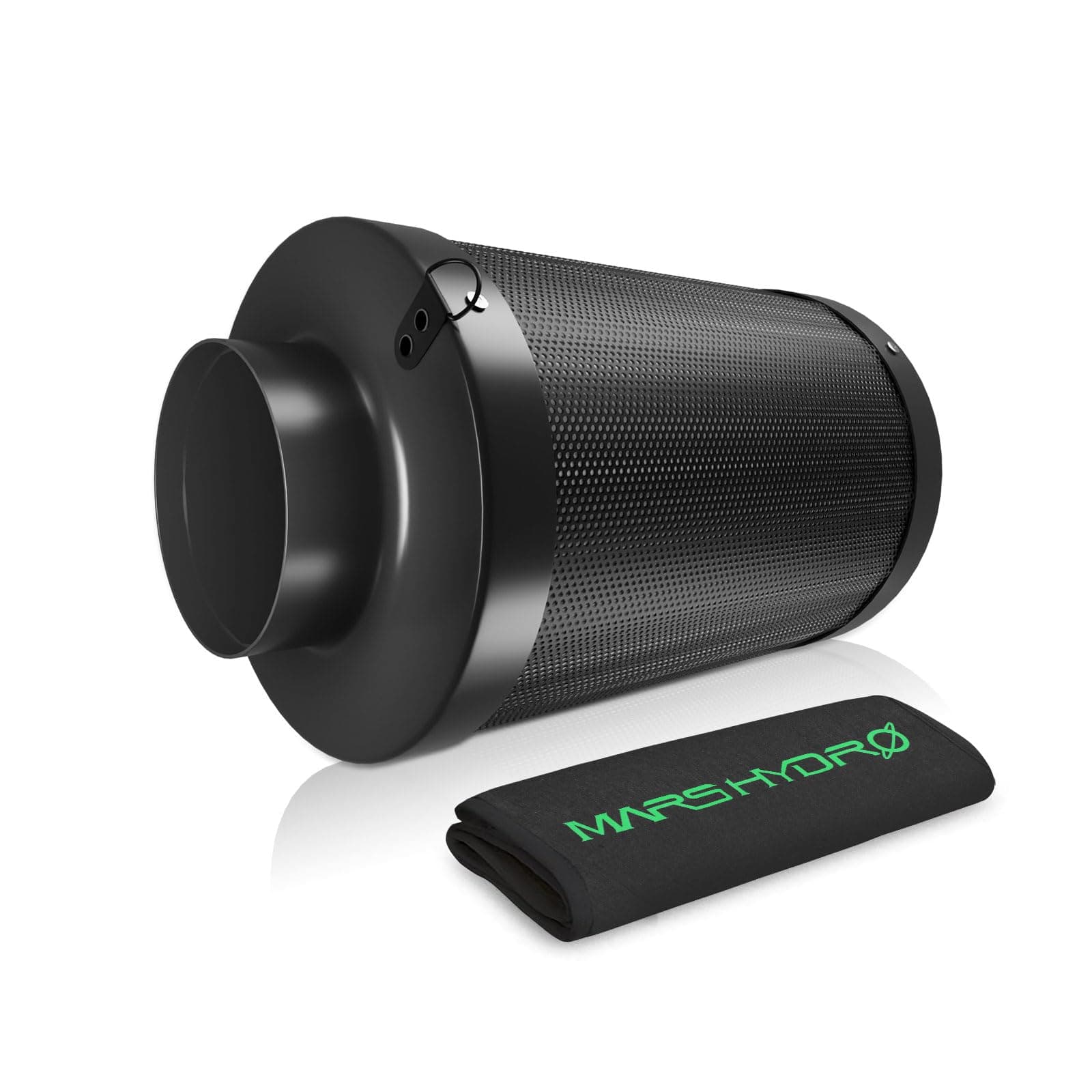 4 Inch Carbon Filter, Inline Air Filter Odor Control with Australian Virgin Charcoal, Carbon Filter for Inline Fan, Grow Tent, Hydroponics, Pre-Filter Included, Reversible Flange