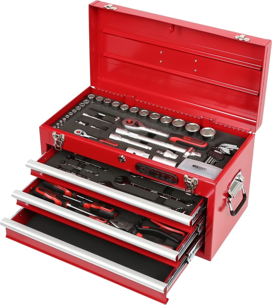 KS Tools 911.01 1/4 x 1/2-inch Superlock Uni Tool Set (100 Pieces)