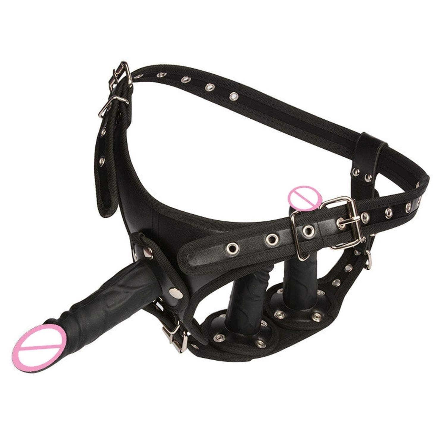 Ring Men Top Quality Strap-on Strapless Strap Removable 3pcs S Strapon Fake for Women,Black