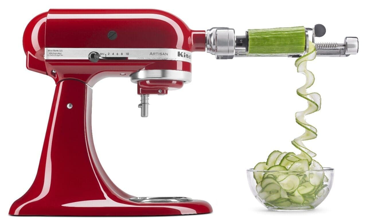 KSM2APC Spiralizer Plus Attachment with Peel, Core and Slice, Silver