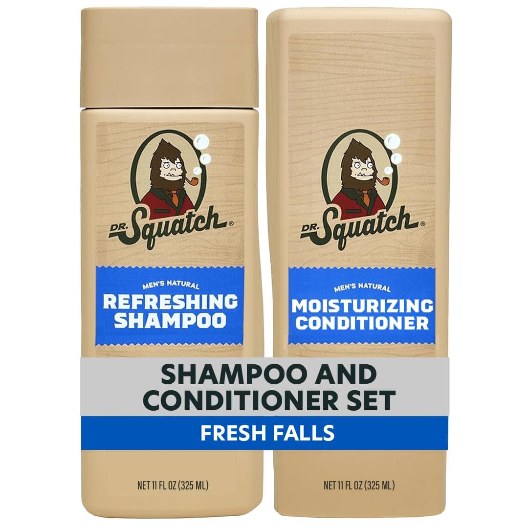 Dr. Squatch Fresh Falls Shampoo + Conditioner Hair Bundle