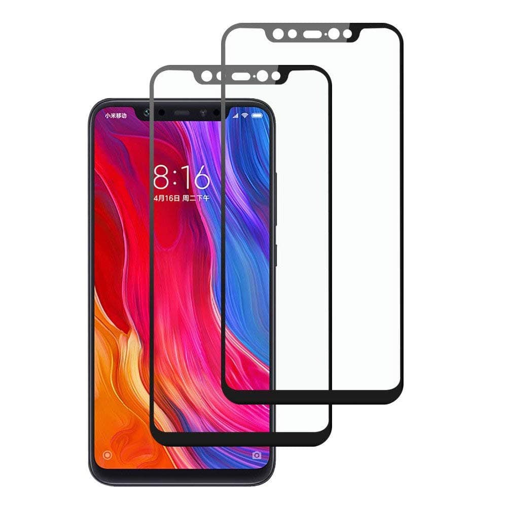 Widamin 2Pack, Screen Protector Compatible with Xiaomi mi 8, Premium Tempered Glass with Full Coverage，9H Hardness, [Crystal Clearity], [Scratch-Resistant], [No-Bubble] For Xiaomi mi 8