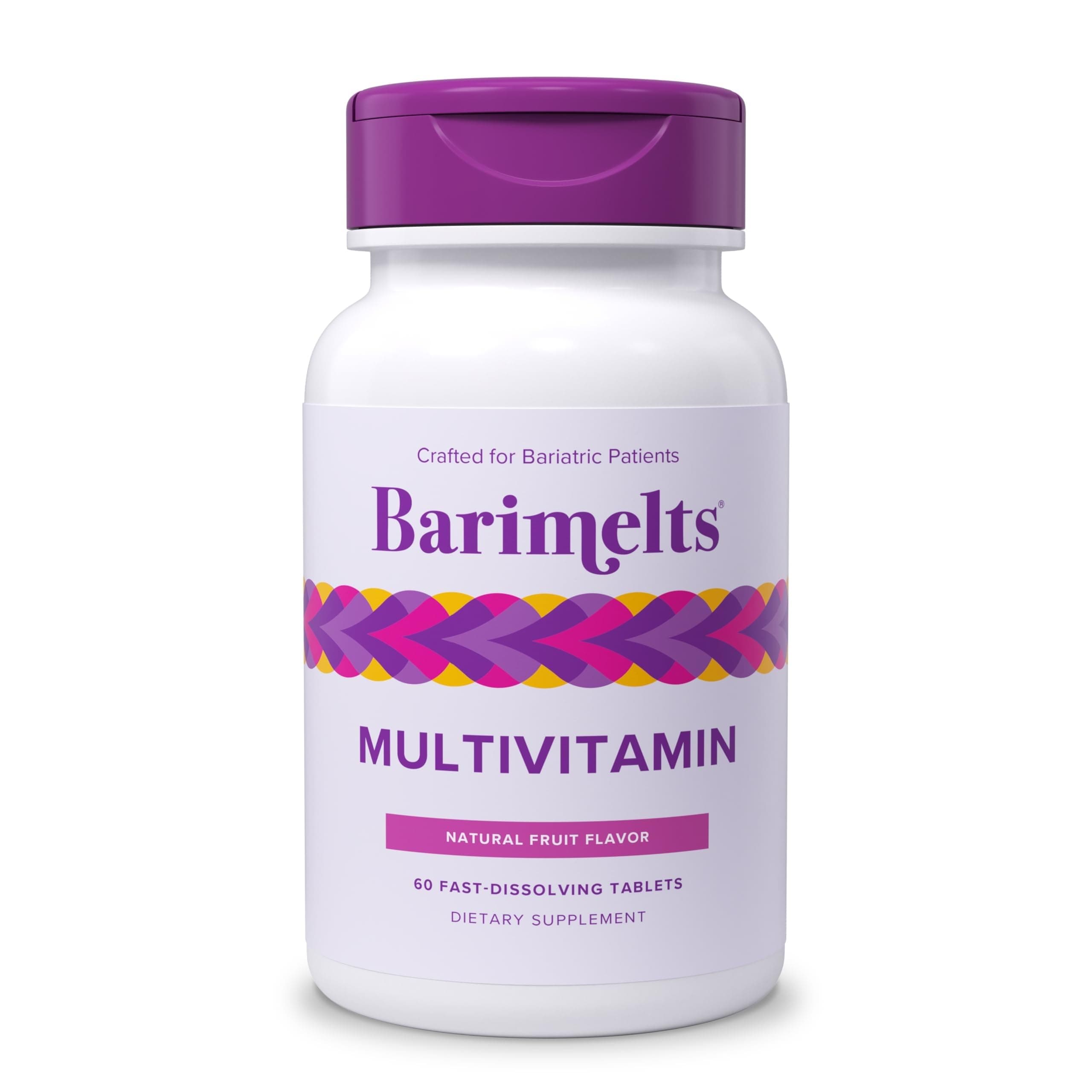 BariMelts Multivitamin - 60 Fast-Dissolving Tablets (1-Month Supply) - Sugar-Free Bariatric Multivitamin for Women, Natural Fruit Flavor