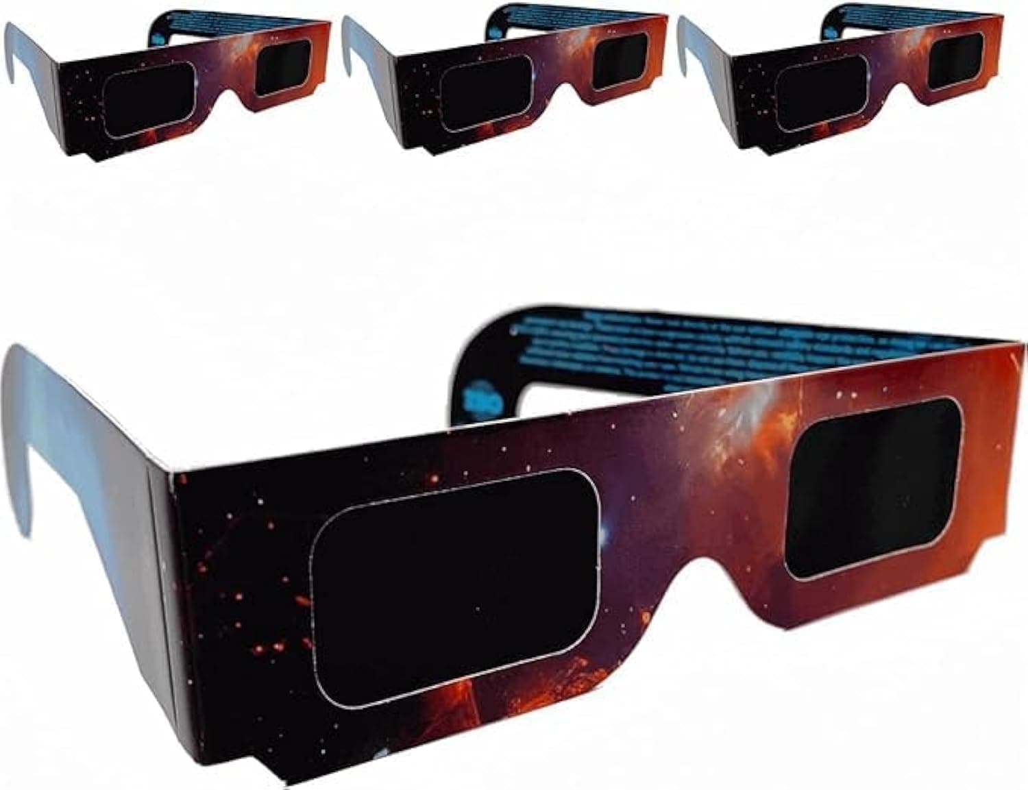 Tember Solar Eclipse Glasses - CE and ISO Certified - AAS recommended - USA 2024 Total Solar Eclipse Viewing Sunglasses - Sun Safe Shades for Adults or Kids (4 Pack