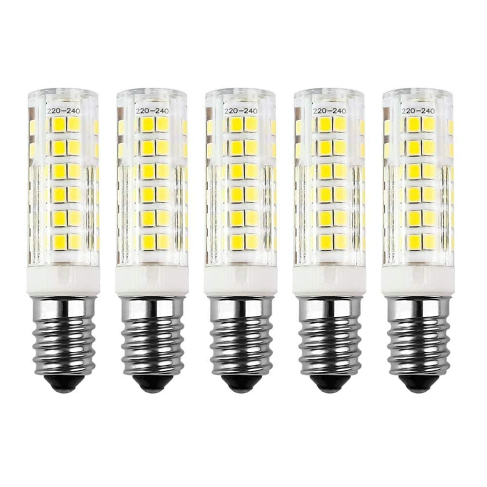 HiBay 5X 7W E14 LED Bulbs Cool White SES Corn Lights 60W Small Edison Screw Halogen Replacement,E14 Cooker Hood Bulbs 240V Non-Dimmable [Energy Class F]