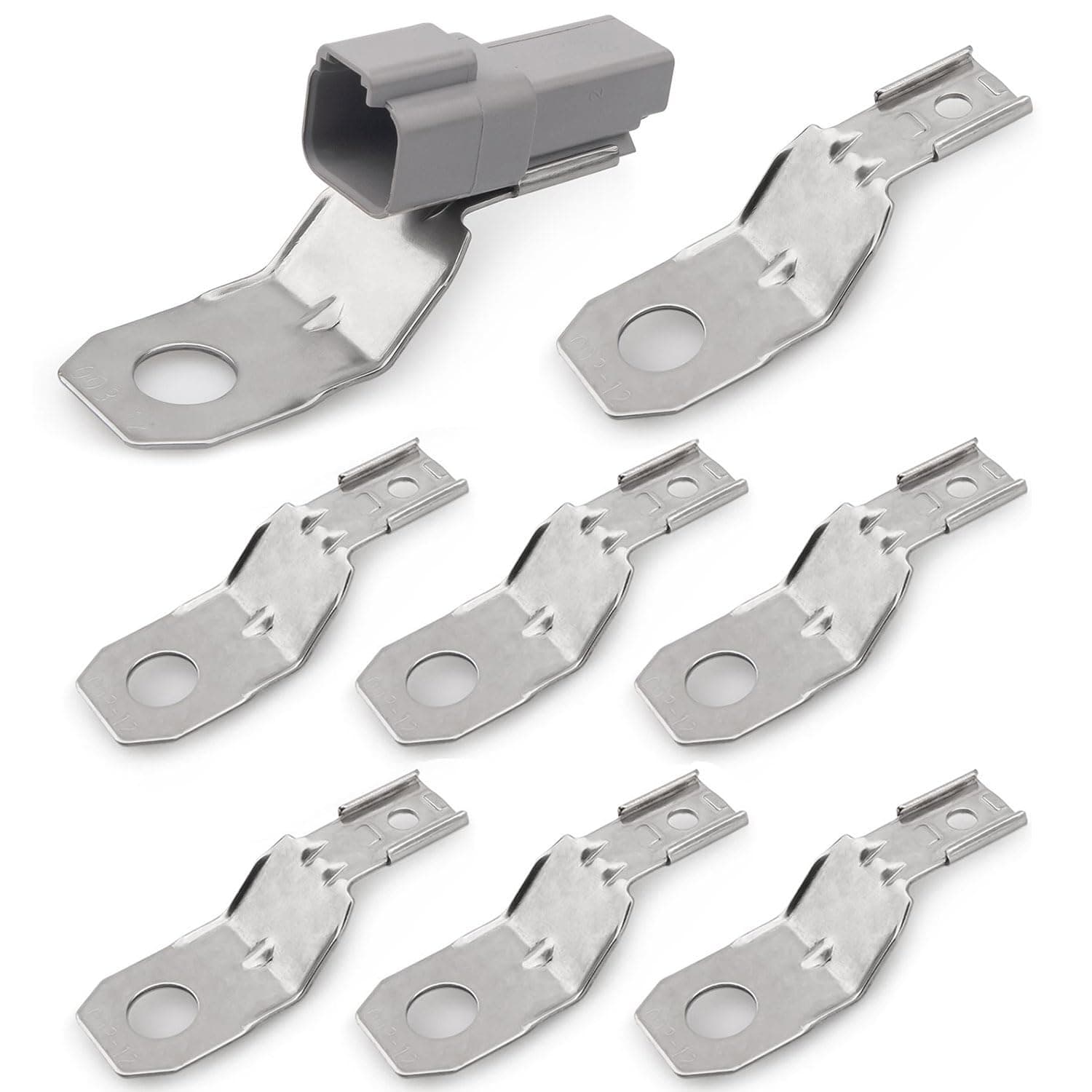 JRready ST6355 Connector Accessory Kit，8pcs Mounting Clips are Installed On The Receptacle to Mount Deutsch DTM-DTP-DT Series Size 2/3/4/6/12 Pin Connectors with Work