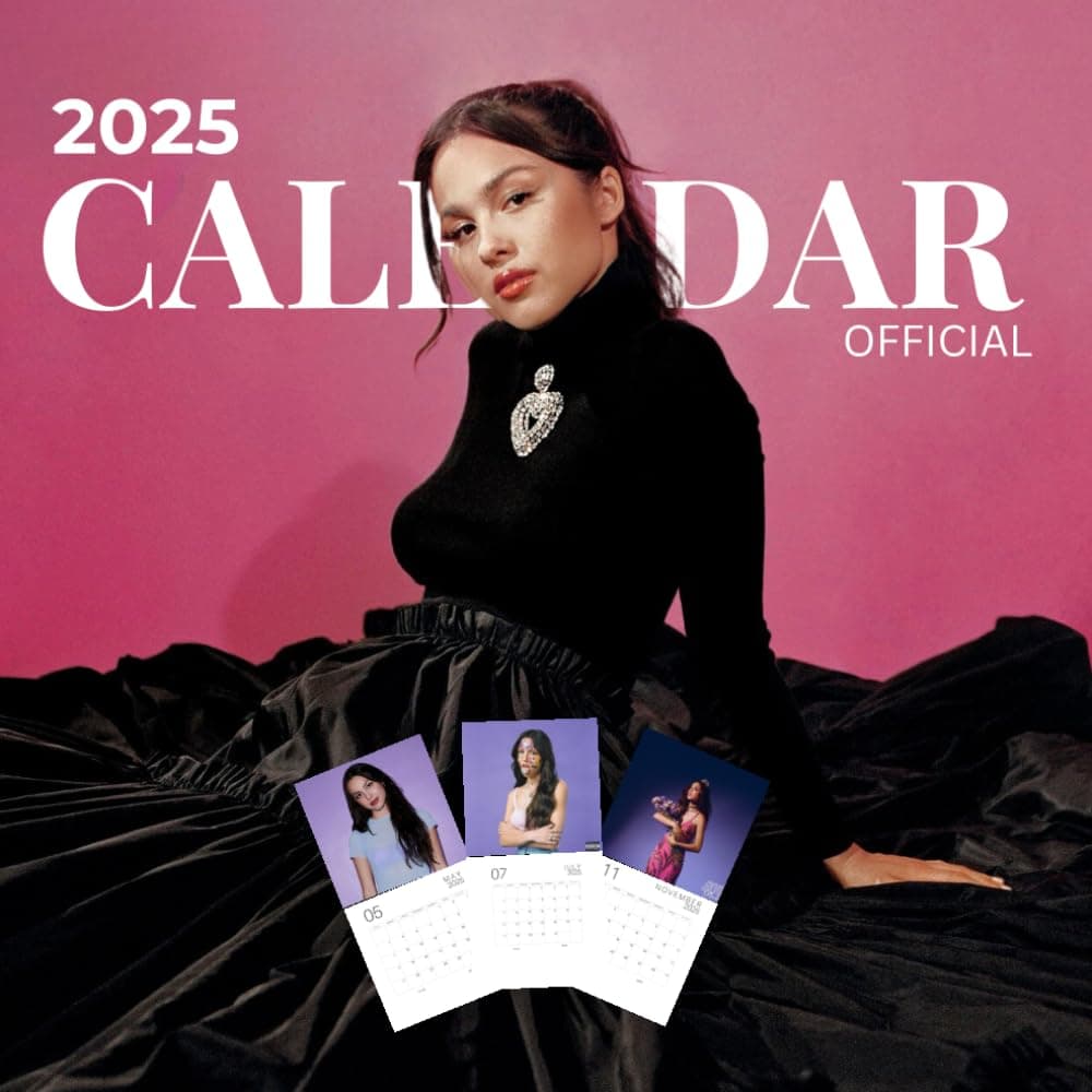 Olivia.R Calendar 2025: OFFICIAL Planner, with note section to write in each day of the months| Kalender Calendario Calendrier