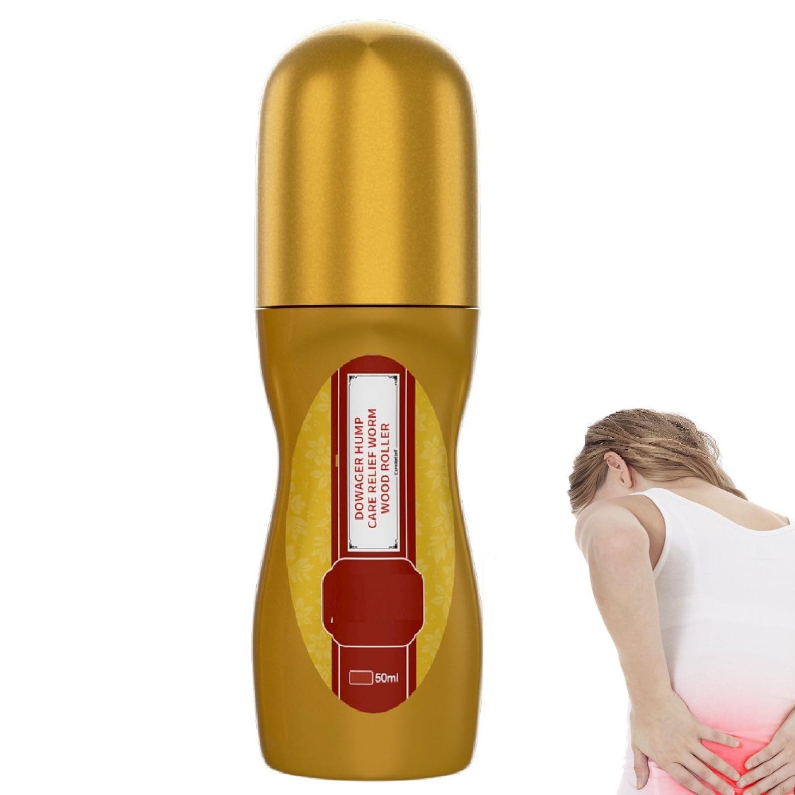 Muscles & Joints Roll-On,Back Pain Relief Roll-On,Fast Acting for Muscle & Back Pain,Sciatica Pain Relief Gel Roll-On for Back,Neck,Hands