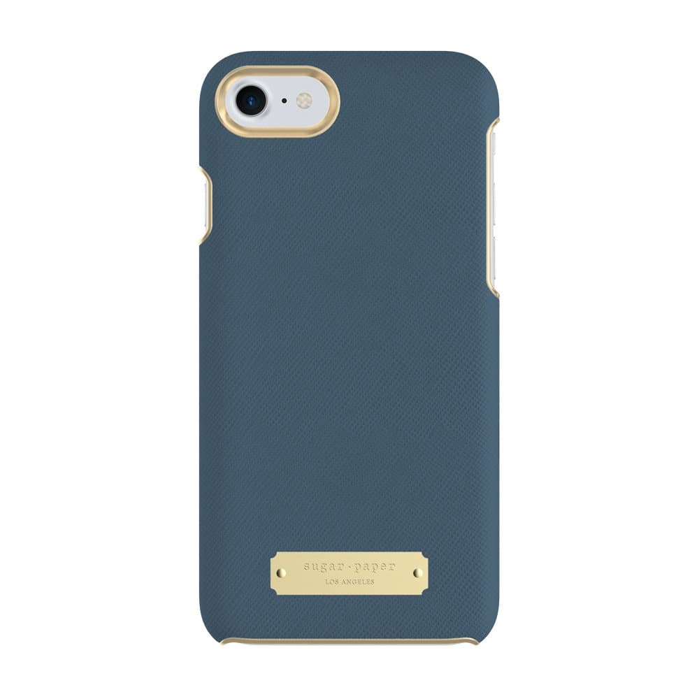 Sugar Paper Wrap Case for iPhone 8 & iPhone 7 - Navy Blue Saffiano