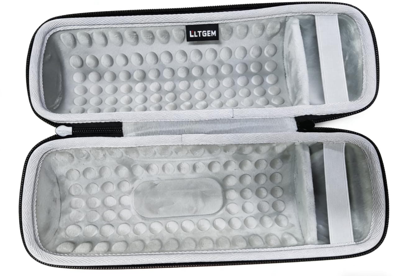 LTGEM Hard Case for JBL Pulse 4 & JBL Charge 4/5 Waterproof Portable Bluetooth Speaker - Travel Protective Carrying Storage Bag(Black+Grey)