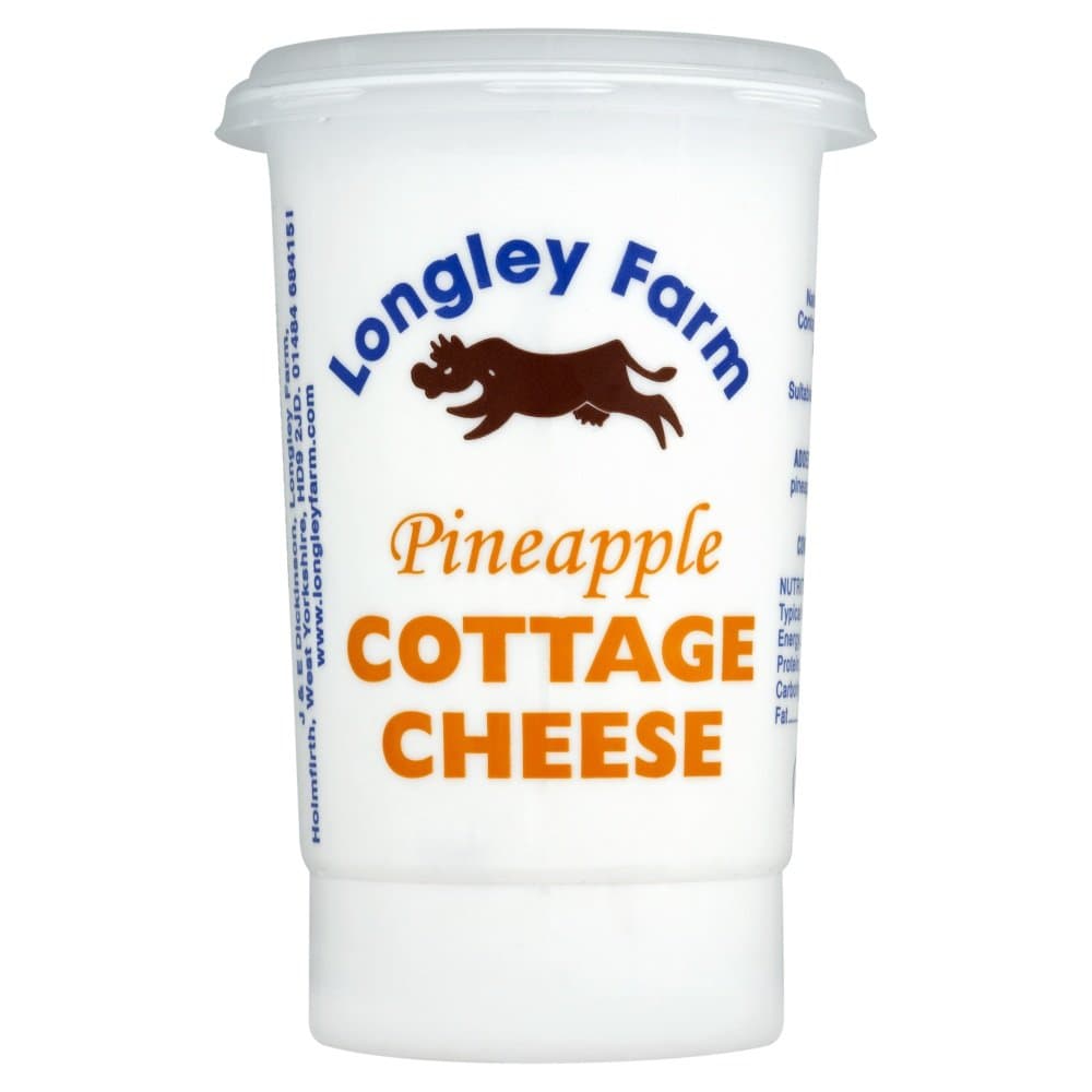 Longley Farm Cottage Cheese, Pineapple, 250g