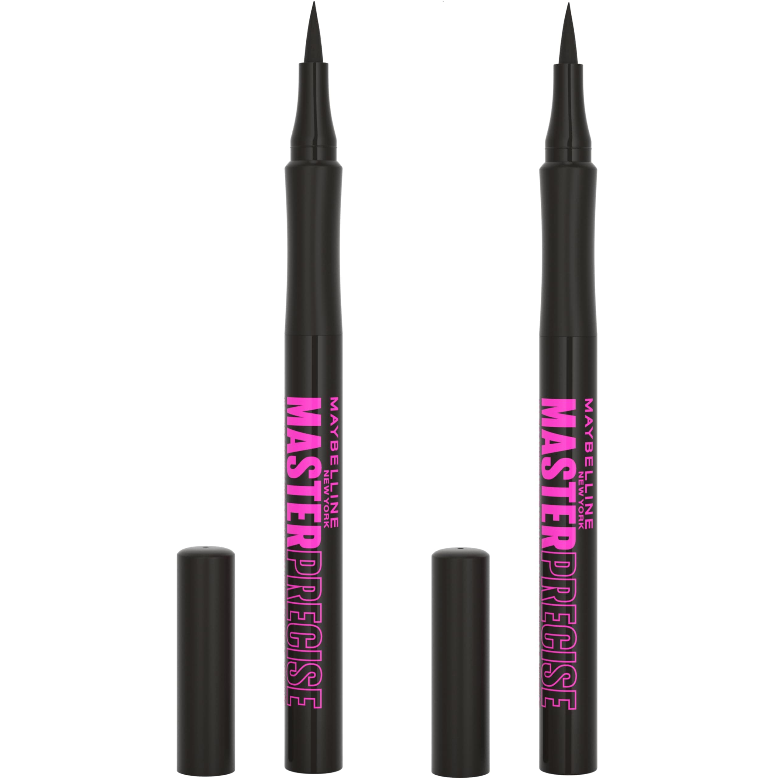 Eyestudio Master Precise All Day Waterproof Liquid Eyeliner Makeup, Black, 2 Count (Packaging May Vary)