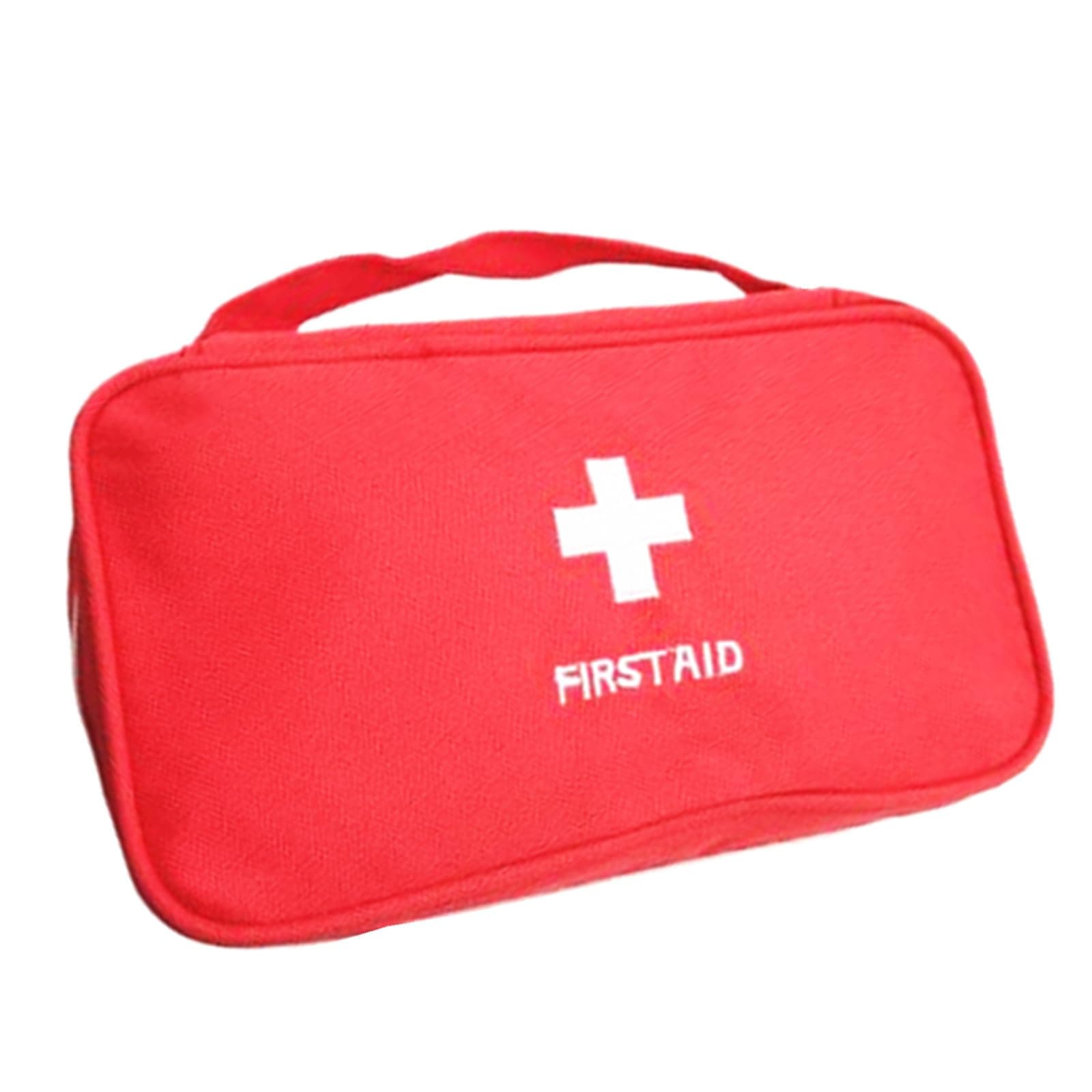 First Aid Bag First Aid Kit Empty Medical Storage Bag Red Trauma Bag for Emergency First Aid Kits Car Workshop Cycling Outdoors (Red Handle)
