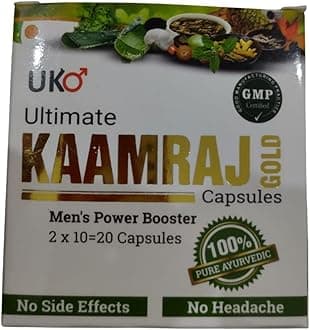 Ultimate Kamraj Gold Capsules | Ayurvedic Capsule for strength Booster for Men - 20 Capsules