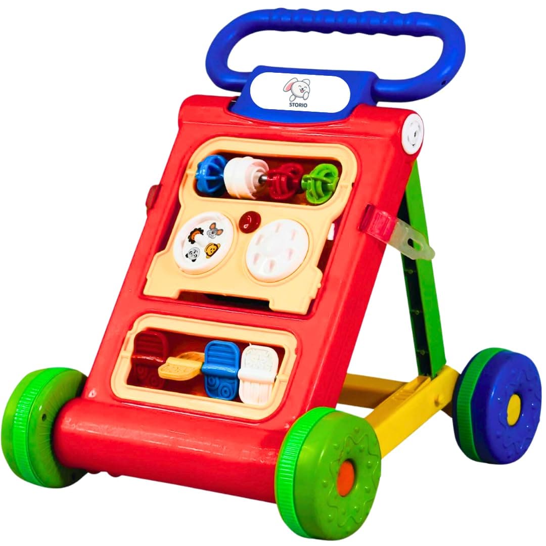 Storio My First Step Baby Activity Walker, 6 Months -1.5 Year (Red)