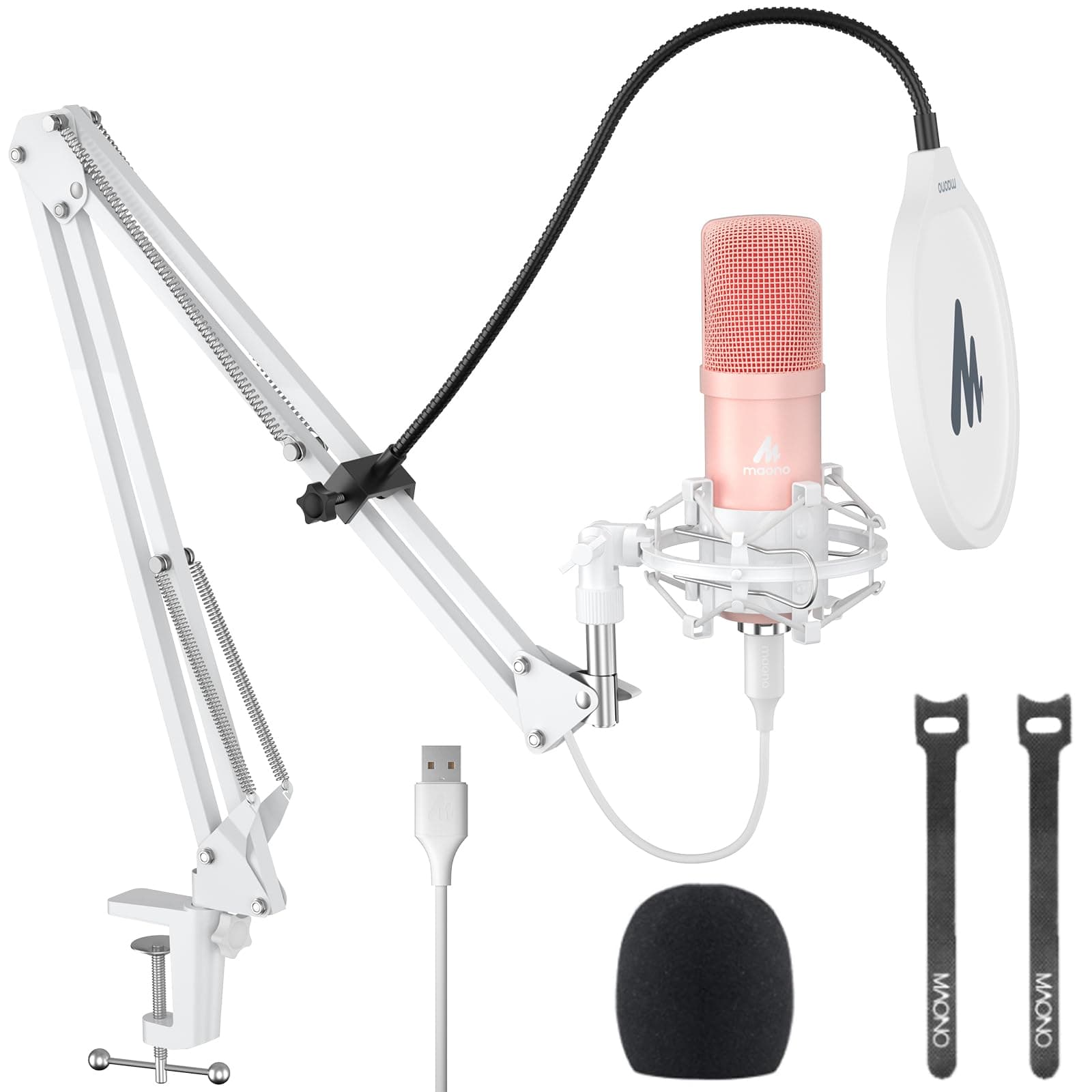MAONO AU-A04 Condenser Microphone Kit (Pink)