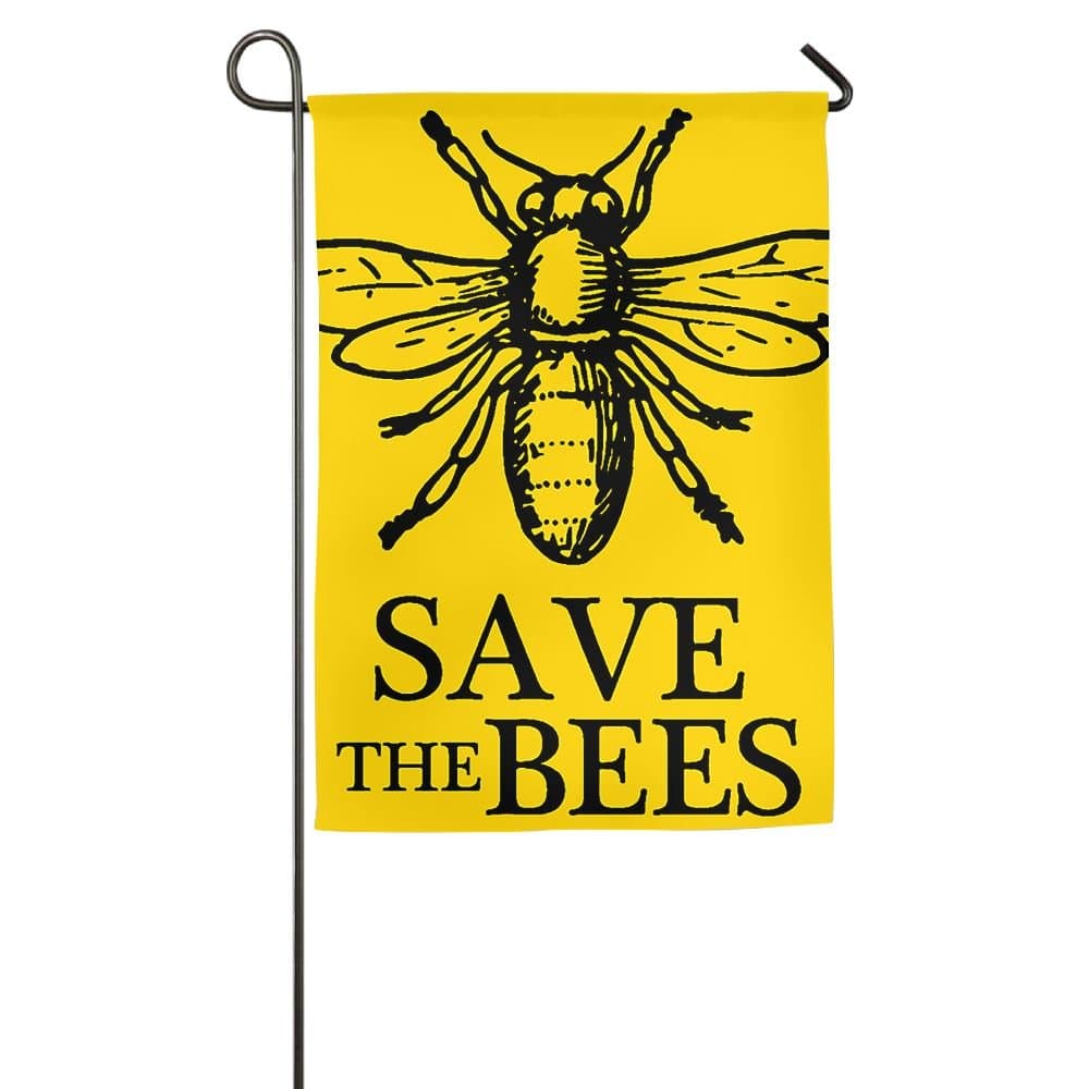 NZWELLflag Save The Bees Garden Flag Yard Flags Decorative Flag Outdoor Flags Garden Decoration Decorative Flags For Garden,yard, Home, Outdoor