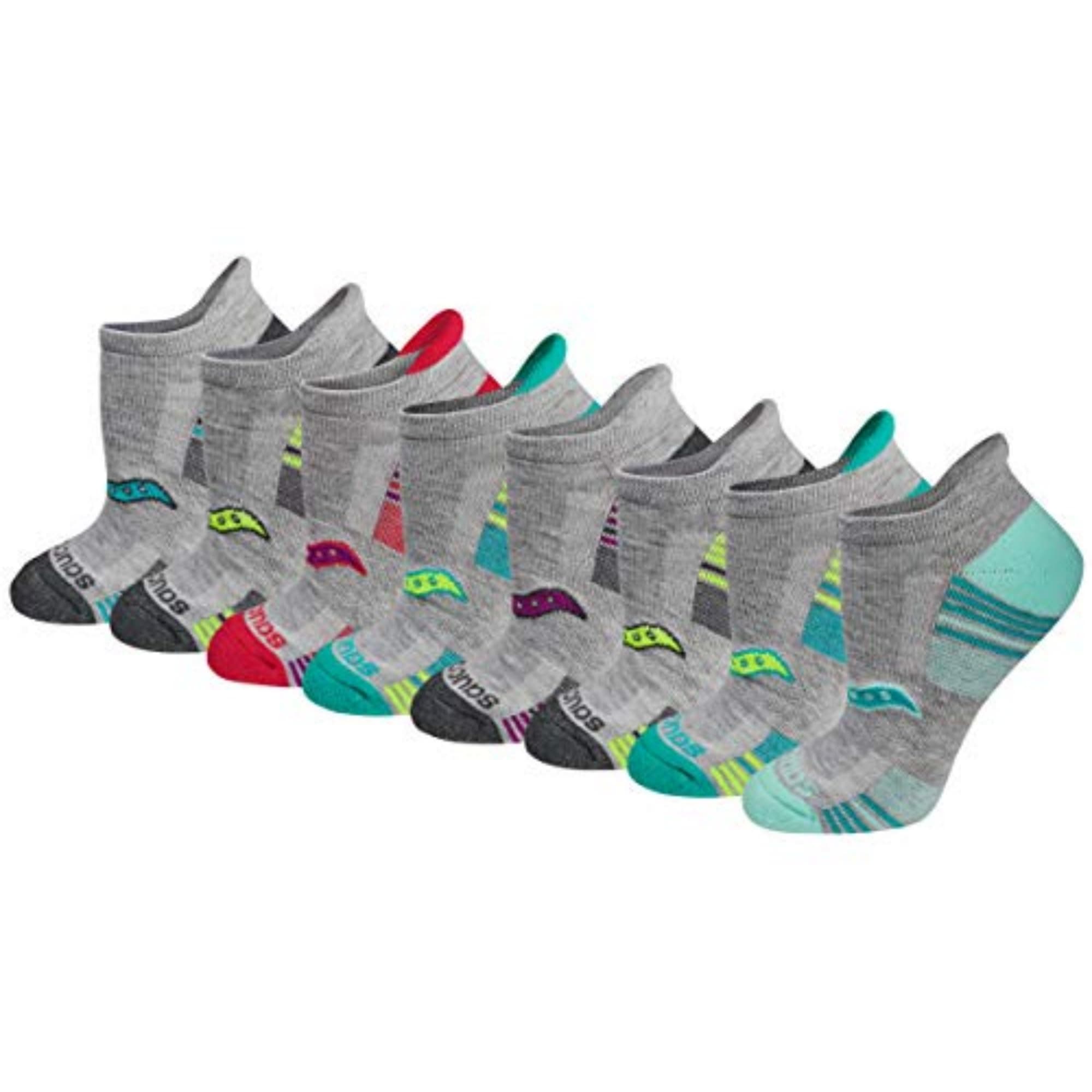 Women's RunDry Performance Heel Tab Athletic Socks, Available in S-L (8, 16, 24 Pairs)