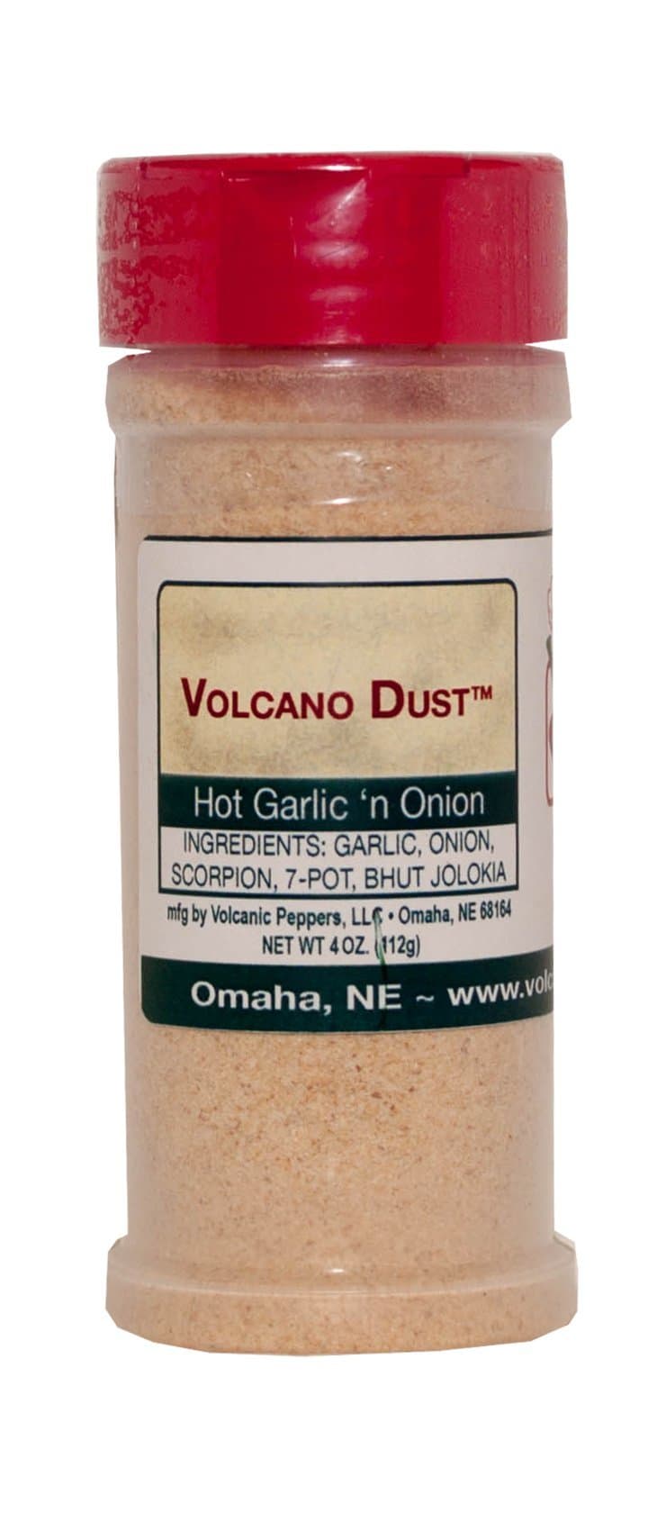 Volcano Dust Hot Garlic 'n Onion - 4 oz