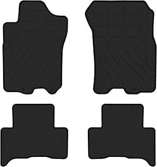 Car Floor Mats Custom Fit for Toyota FJ Cruiser 2007-2014 Black Rubber Auto Liner Mats All Weather Protection