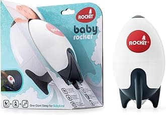 Rockit Rocker (AA Battery Version) - Baby Sleep Aid Gently Rocks Any Stroller or Buggy, Adjustable Speed with 60 Minute Timer - Fits All Pushchairs & Prams to Create a Portable Baby Bouncer