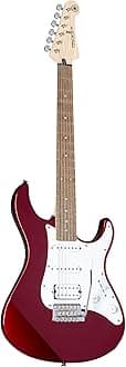 Yamaha PACIFICA012 6-String Electric Guitar – Red Metallic Finish, Best Electric Guitar for Beginners & Professionals, Clear Tone & Durable Build