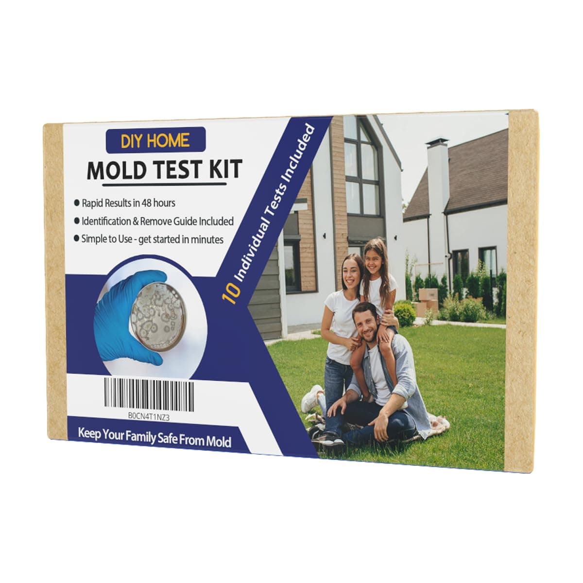 hearcozy Mold Testing Kit with 10 Individual Tests - DIY Mold Test Kit for Home - Includes Detailed Mold Identification Guide - Fast and Reliable Mold Detector for Home
