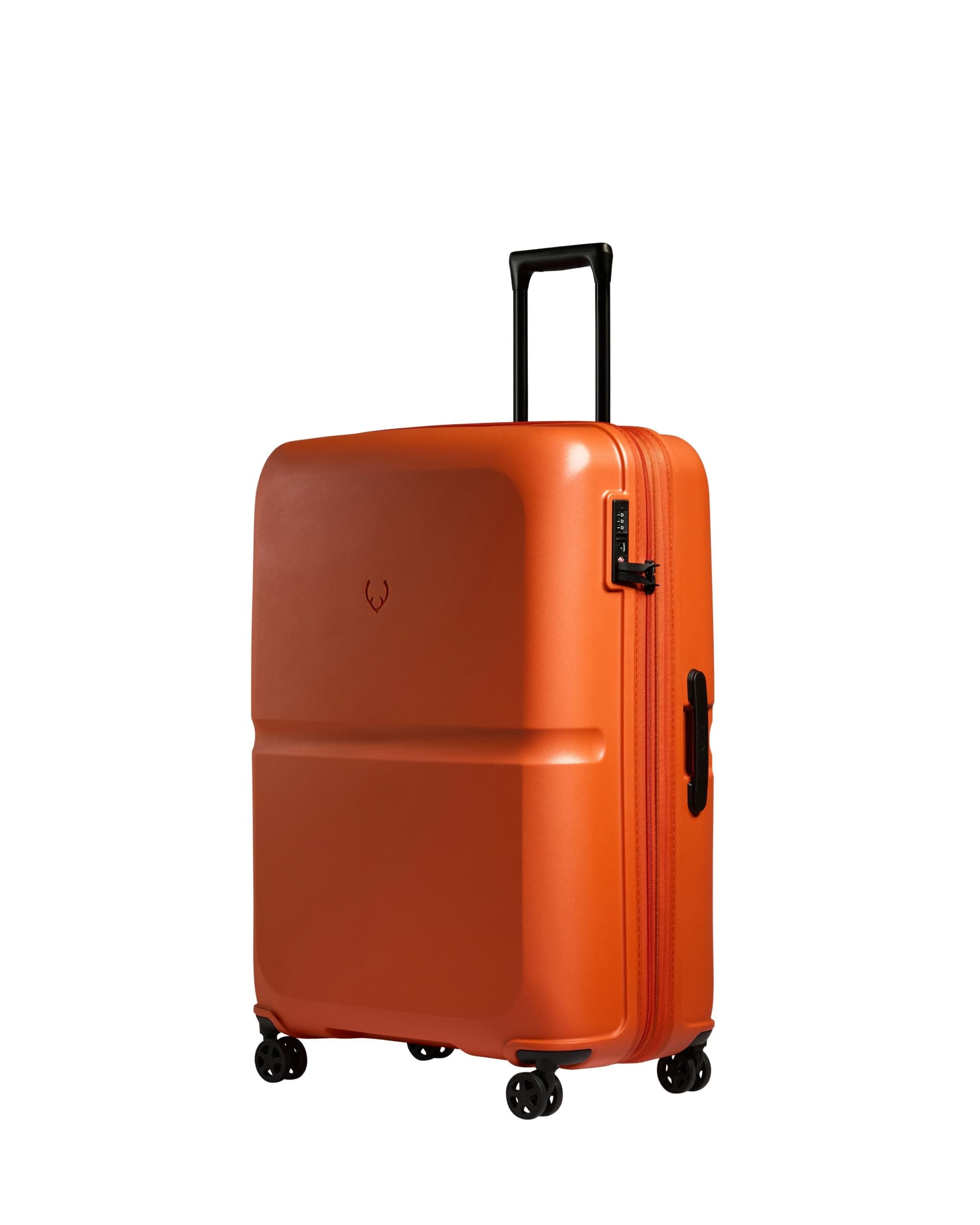 Single Stripe Hard Shell Large Suitcase - Durable, Lightweight & Expandable, 4 Spinner Wheels - Adjustable Handle, TSA Lock, 81.3cm - Ember