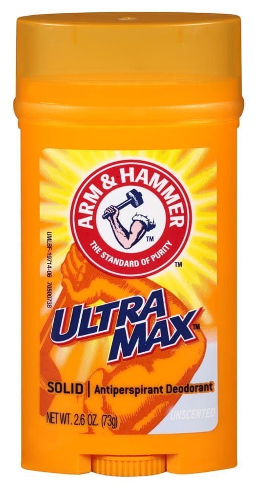 ARM & HAMMER ULTRAMAX Anti-Perspirant Deodorant Invisible Solid Unscented 2.60 oz (Pack of 2)