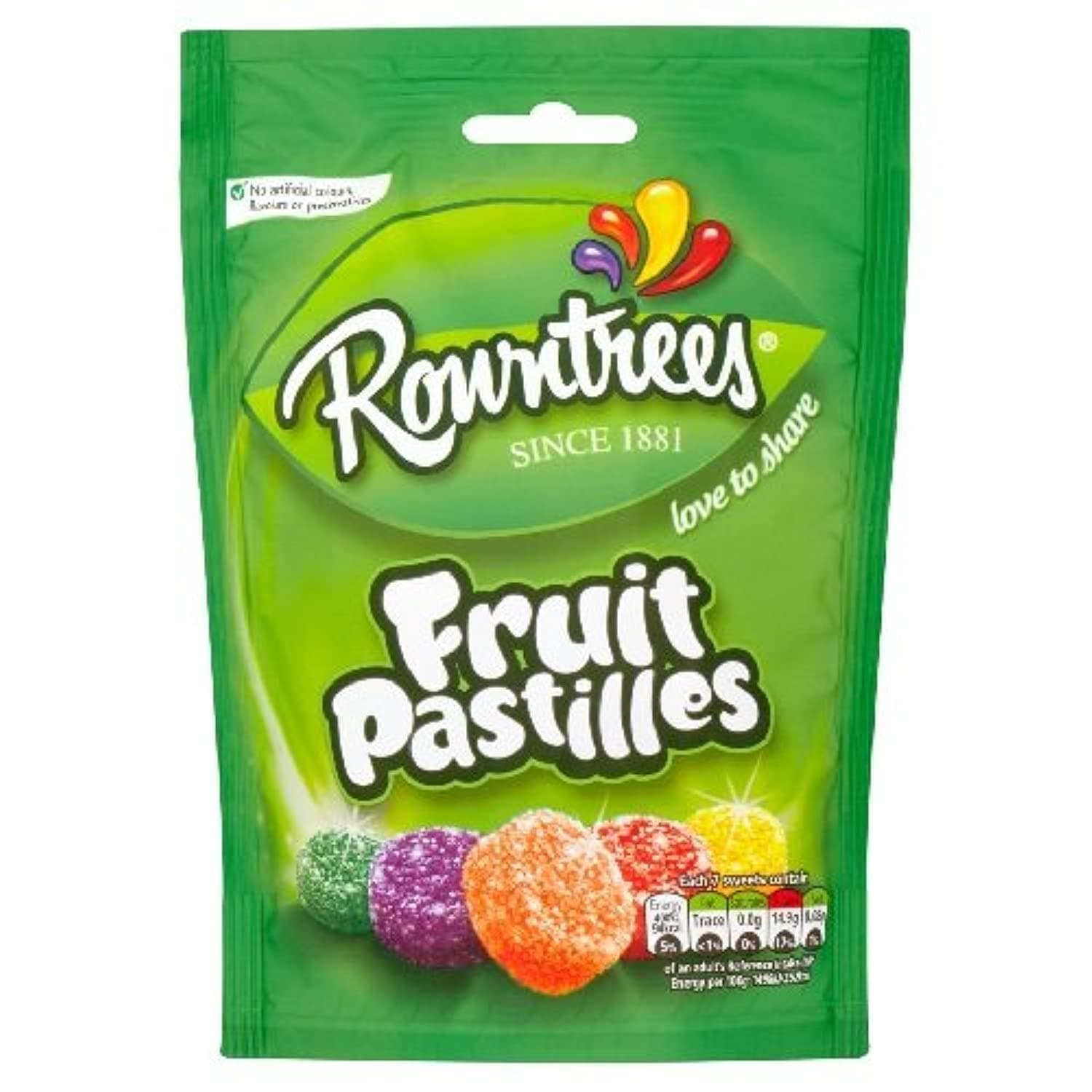 Vegan Friendly Fruit Pastilles Sharing Pouch 143g