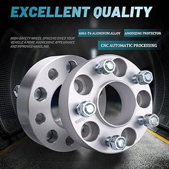 IRONTEK 1.5'' 5x114.3mm Wheel Spacers for Ford Lincoln Mazda 5x4.5" Hubcentric Wheel Spacers (1/2"x20 Studs, 70.5mm Hub Bore) for Ford Mach I/Mustang/Edge/Crown Victoria Mazda Navajo/B2500/B3000/B4000