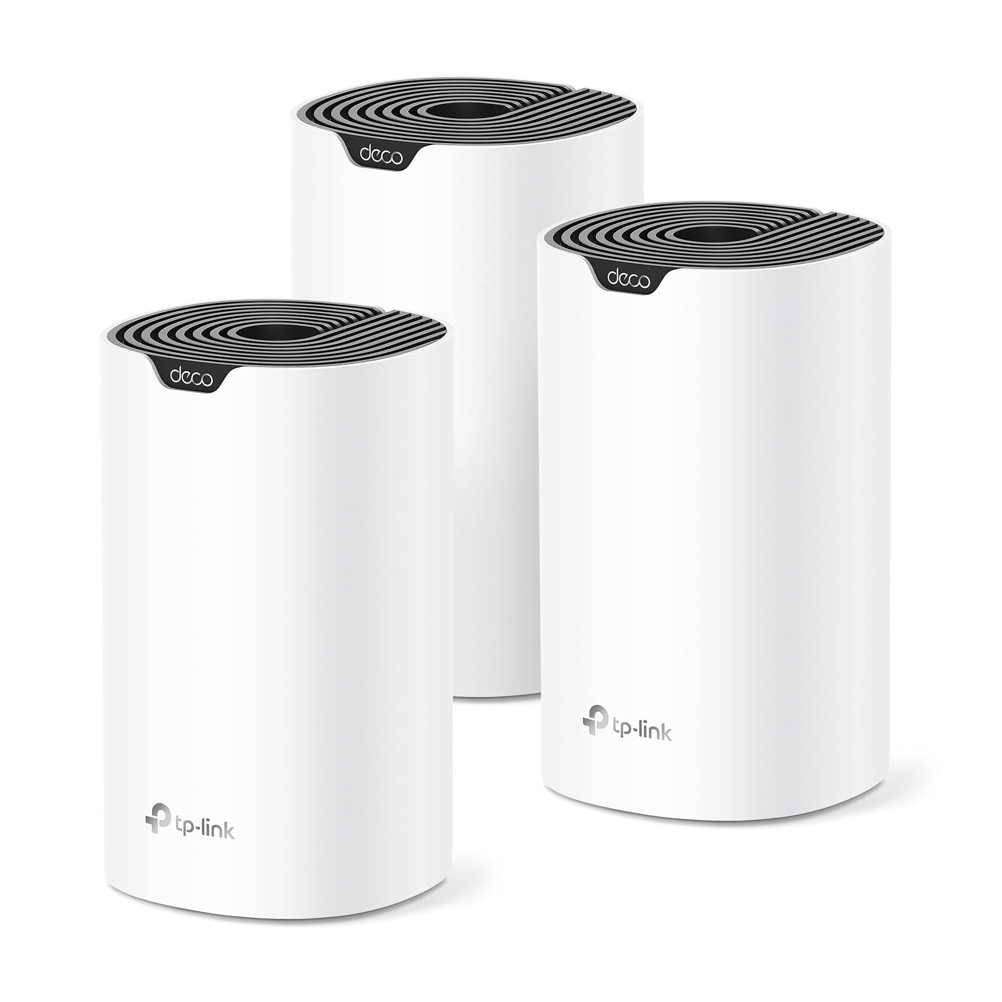 TP-Link Deco S4 Mesh AC1900 WiFi System - Up to 5,500 Sq.ft. Coverage, Replaces WiFi Router and Extender, Gigabit Ports, Works with Alexa, Deco S4(3-Pack)