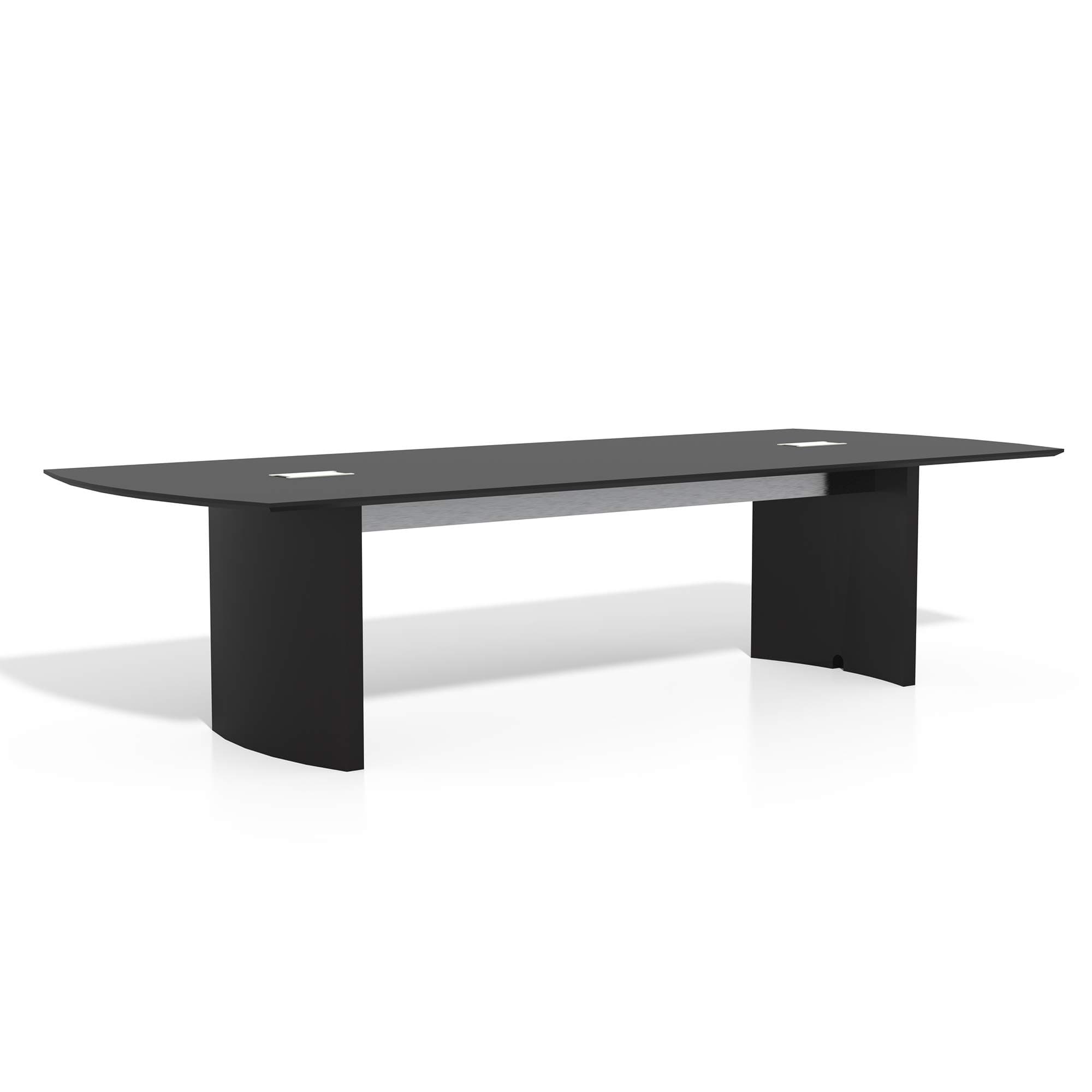 Safco Medina 48" x 120" Rectangular Conference Table, Mocha Finish | Wire Management | Durable Laminate Top